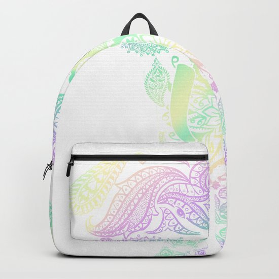elephant print backpack