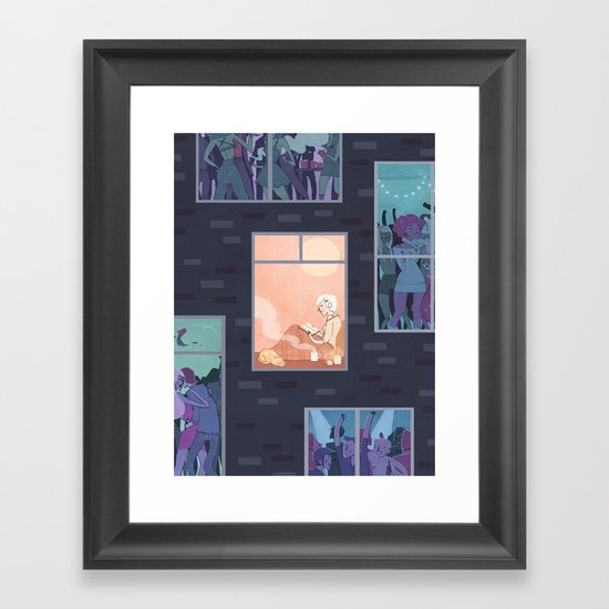 The Upside of Being an Introvert Framed Art Print