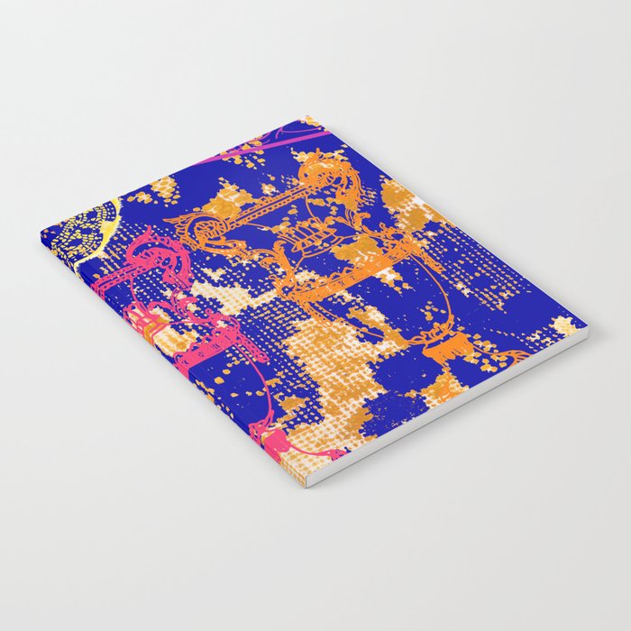 Baroque original print - Blue Notebook