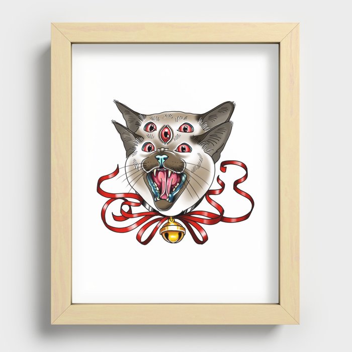 Siamese Kitty Recessed Framed Print