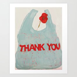 Thank You Bag Art Print