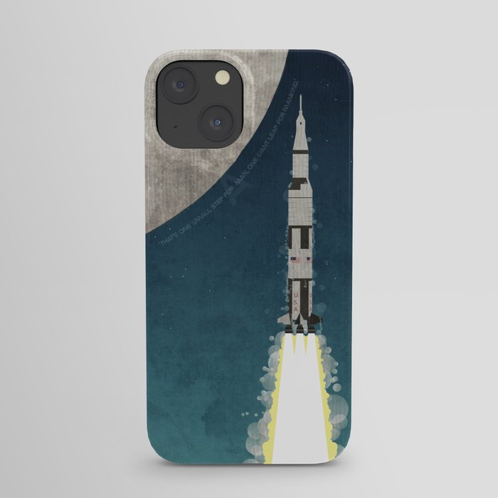 Apollo Rocket Launch to the Moon iPhone Case