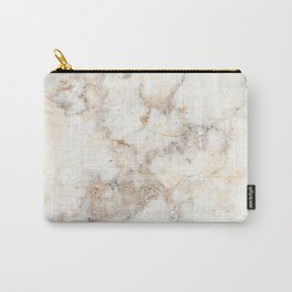 Marble Natural Stone Grey Veining Quartz Carry-All Pouch