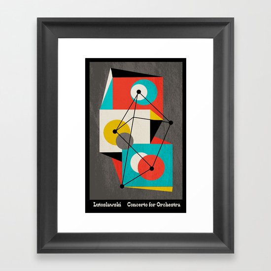 Lutoslawski Concerto for Orchestra Framed Art Print