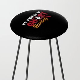 Ghost Hunter Hunt I'd Rather Be Ghost Hunting Counter Stool