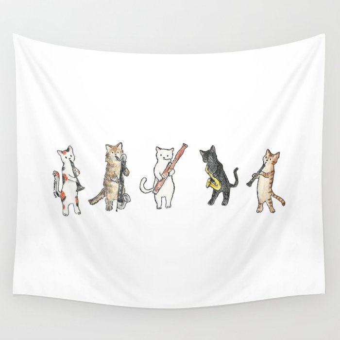 Reed Meowtet Wall Tapestry