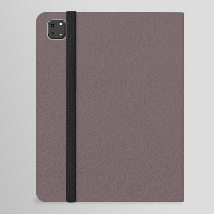 Now Poetry Plum dark purple-brown solid color modern abstract illustration  iPad Folio Case
