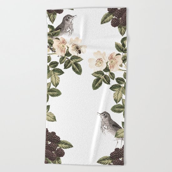 Blackberry Patch Beach Towel