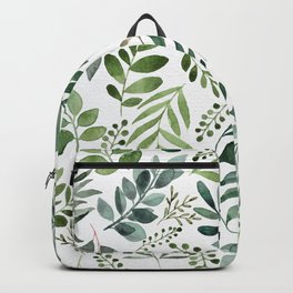 Botanical leaves -Watercolor   Backpack