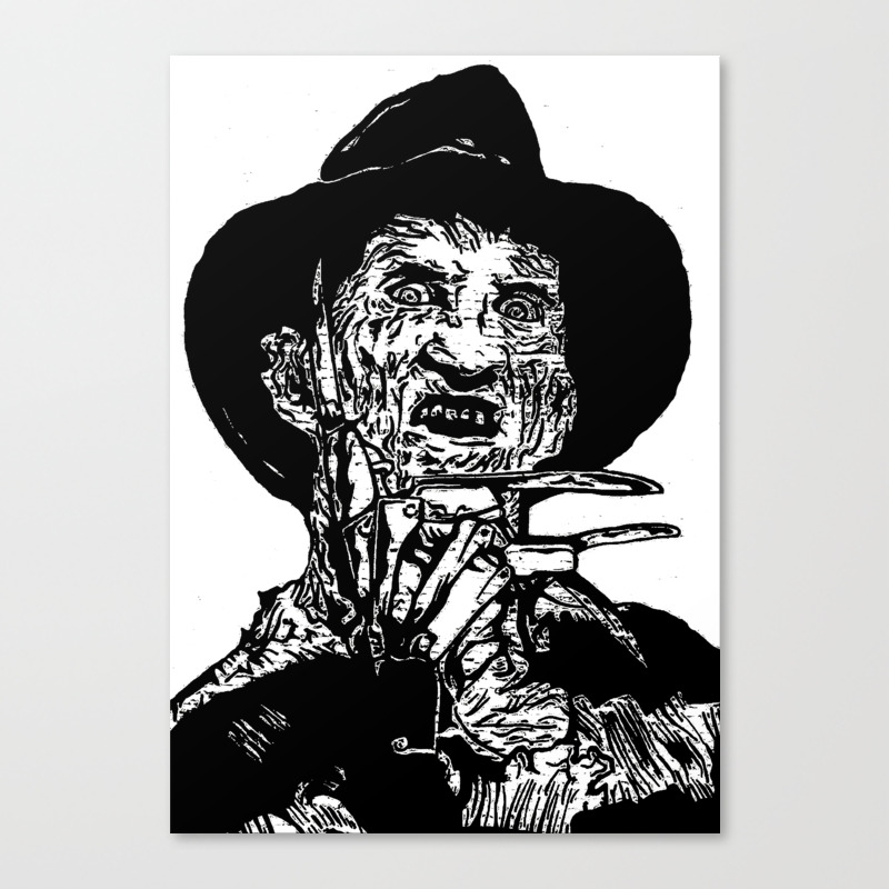 Freddy Krueger Canvas Print By Alexjuliette Society6