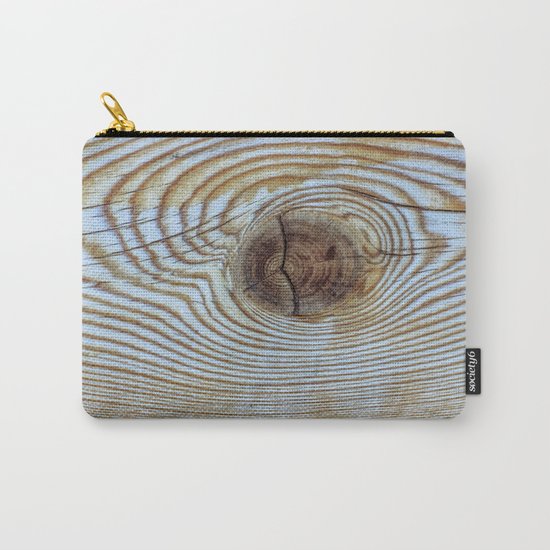 Wooden Knot Texture Carry-All Pouch
