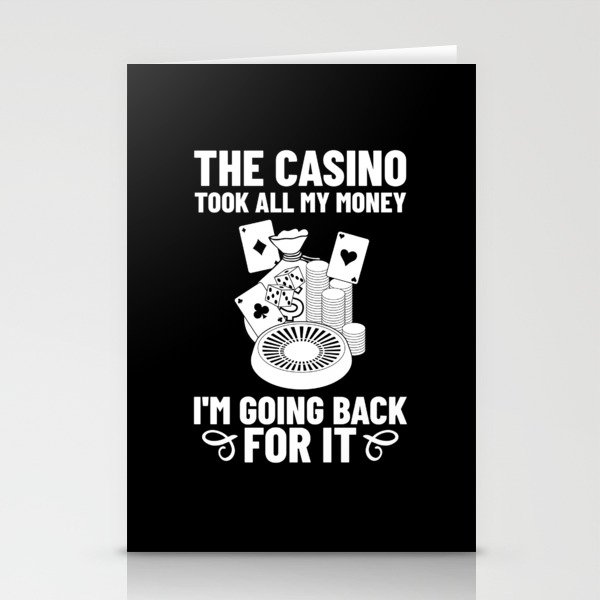 Casino Slot Machine Game Chips Card Player Stationery Cards