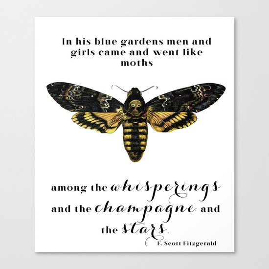 Among the whisperings and the champagne and the stars Canvas Print