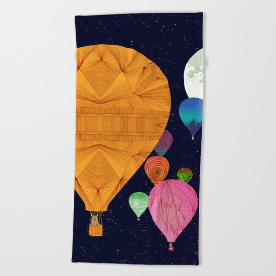 Hot Air Balloons Beach Towel