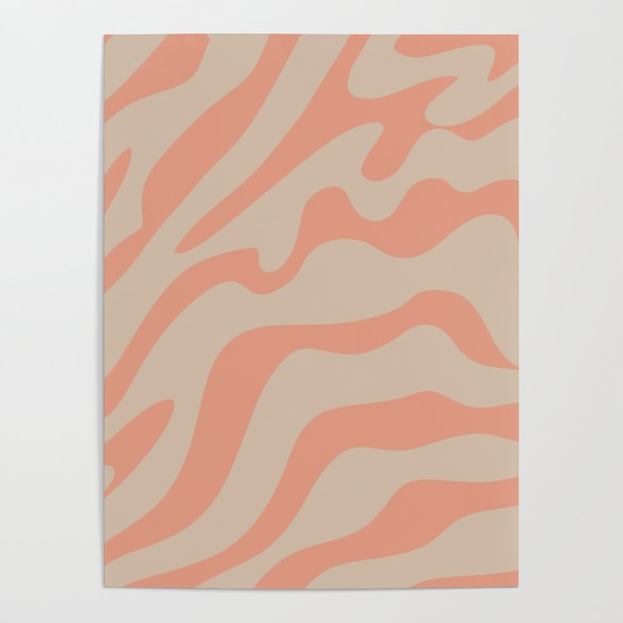 20 Abstract Liquid Swirly Shapes 220725 Valourine Digital Design Poster