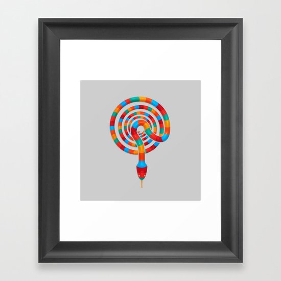 Vibrant Viper Framed Art Print