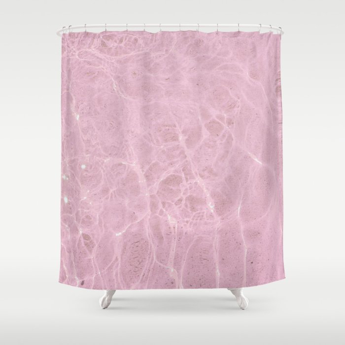 Pink Water Shower Curtain