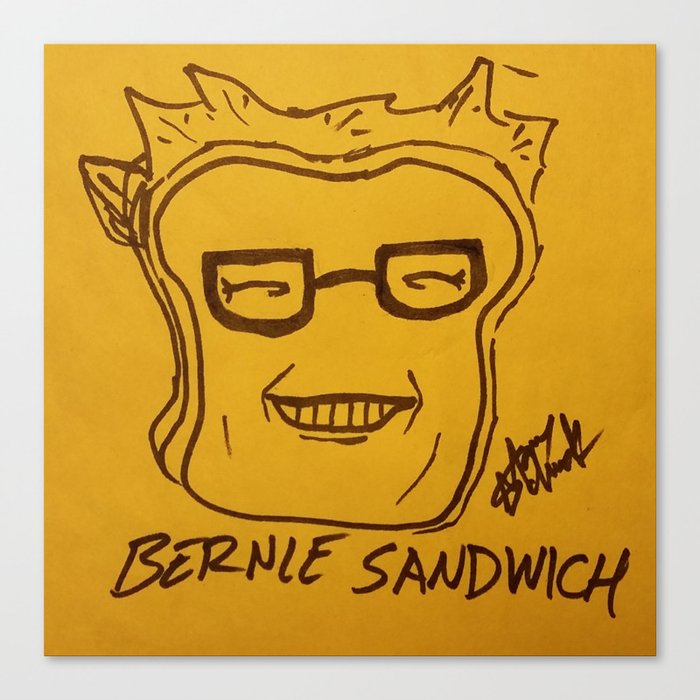 Bernie Sandwich Canvas Print