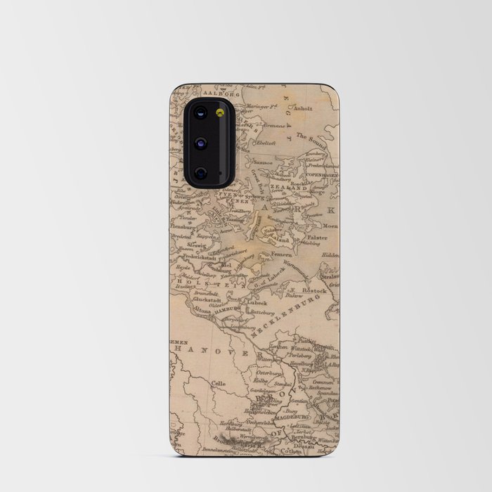 Vintage Northern Europe Map Android Card Case