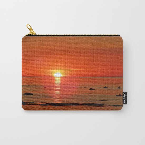 Kayaker and the Setting Sun Carry-All Pouch