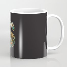 Hippie Floral Letter S Coffee Mug