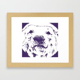 frank the Polar bear (Colour edits) Framed Art Print