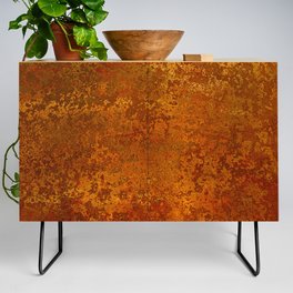 Vintage Copper Rust, Minimalist Art Credenza