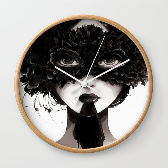 La veuve affamee Wall Clock