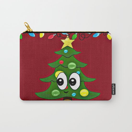 Emoji Christmas Tree Carry-All Pouch