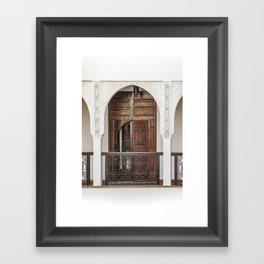 Vintage Wooden Door Marrakech Photo | Arabic Interior Design Art Print | Morocco Travel Photography Framed Art Print