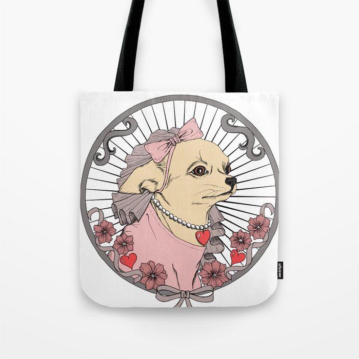 Princess Chihuahua Tote Bag