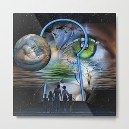 The Reality Shifters Metal Print | Digital, Science, Illustration, Visions, Graphicdesign, Multi Dimensional, Concept, Parallel Worlds, Figurative 
