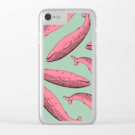 lusty whales Clear iPhone Case