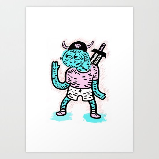 Pirate Guy Art Print