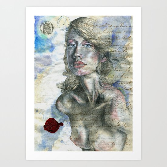 Blue Eyes Art Print