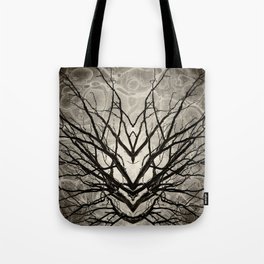 Face of Winter Witch Nature Abstract Tote Bag