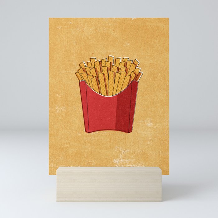 FAST FOOD / Fries Mini Art Print