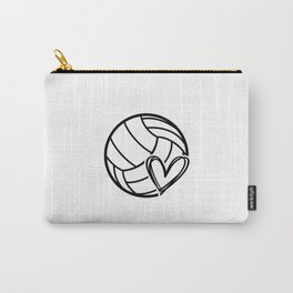 Volley love. Volleyball team coach gift. Perfect present for mother dad father friend him or her Carry-All Pouch