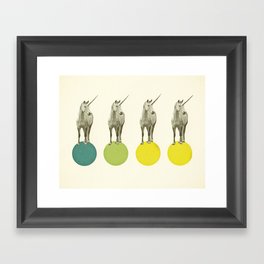 Unicorn Parade Framed Art Print