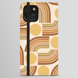 Abstraction_RAINBOW_SUNNY_PATTERN_LOVE_POP_ART_0524A iPhone Wallet Case