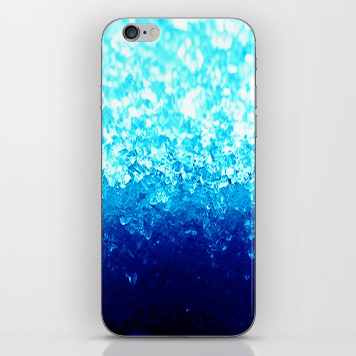 Turquoise Ombre CrySTALS iPhone Skin