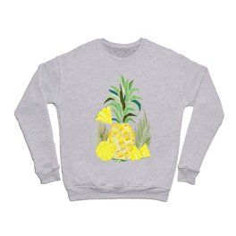 Pineapple Watercolor Fresh Summer Fruit Crewneck Sweatshirt
