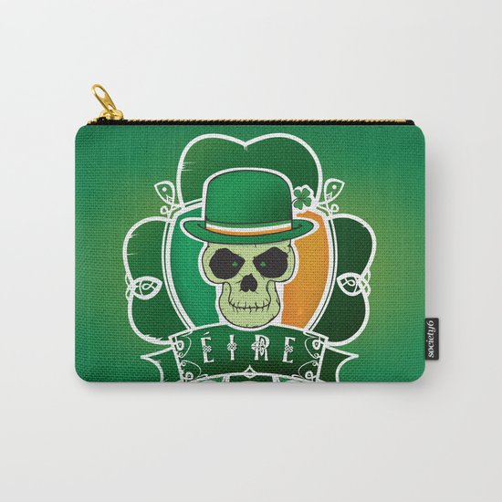 Lucky Irish skull Carry-All Pouch