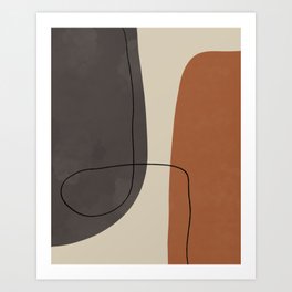 Modern Abstract Shapes #2 Art Print
