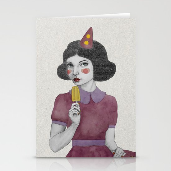 Andria dressed more colourful Stationery Cards