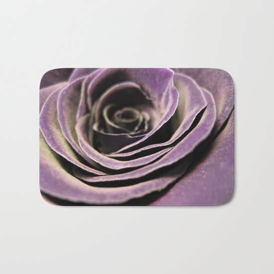 Purple velvet rose Bath Mat