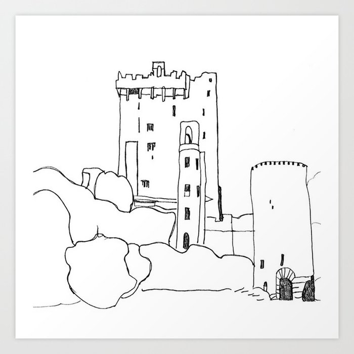 Irish Castle Art Print By Ancrann Studio Society6