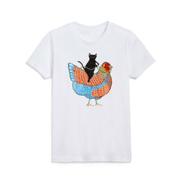 Wyandotte Chicken Ride Kids T Shirt