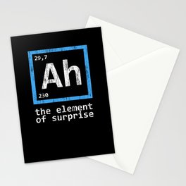 ah the element of surprise Stationery Card