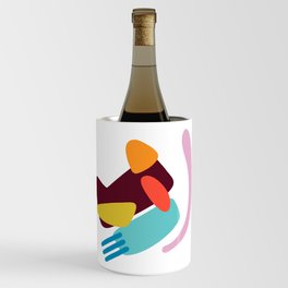 Geometric collage cat 1 Wine Chiller
